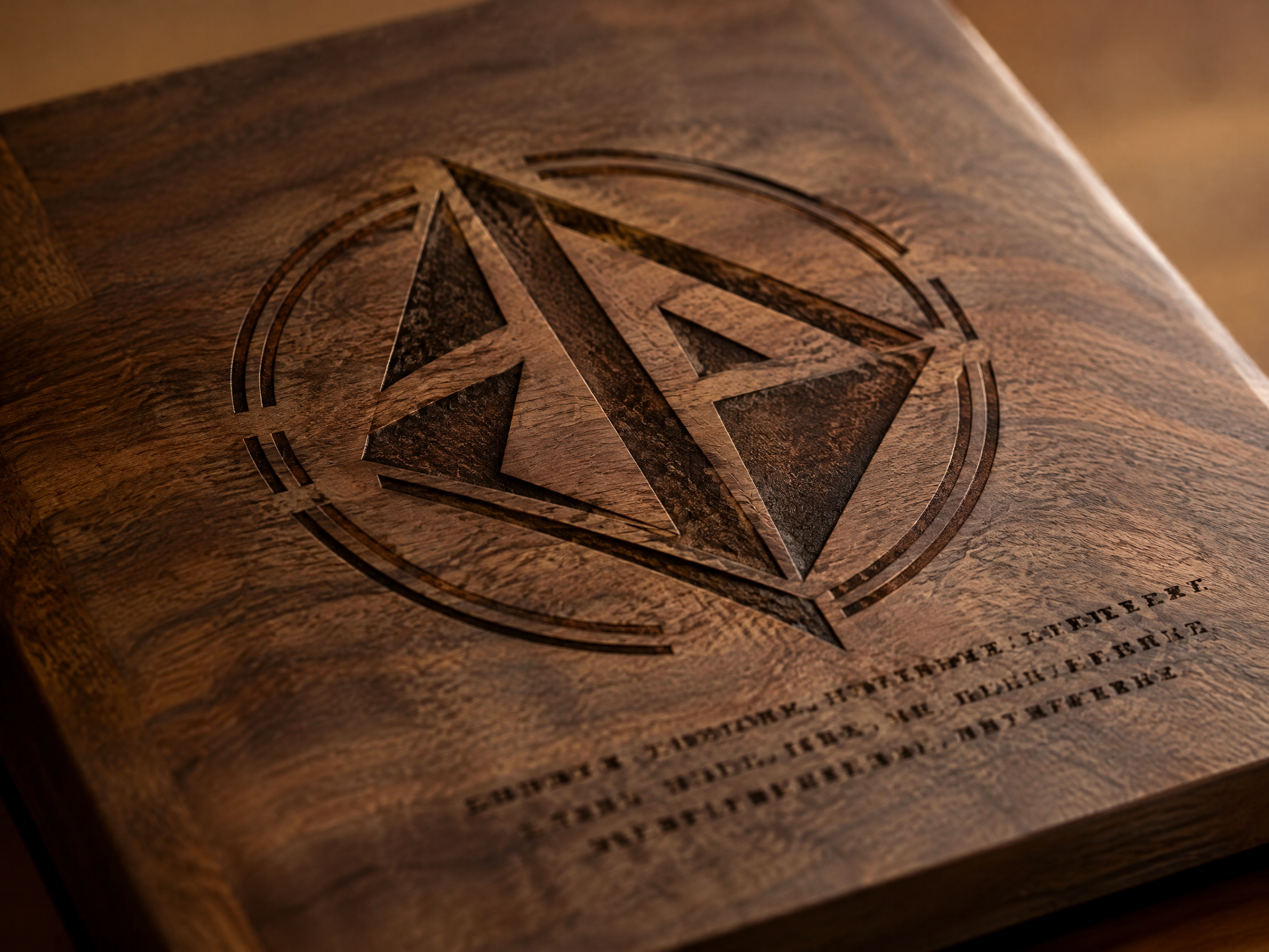 Laser Engraving on a custom wood trophy