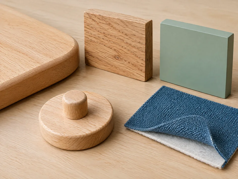 Custom wooden learning set construction and finish direction
