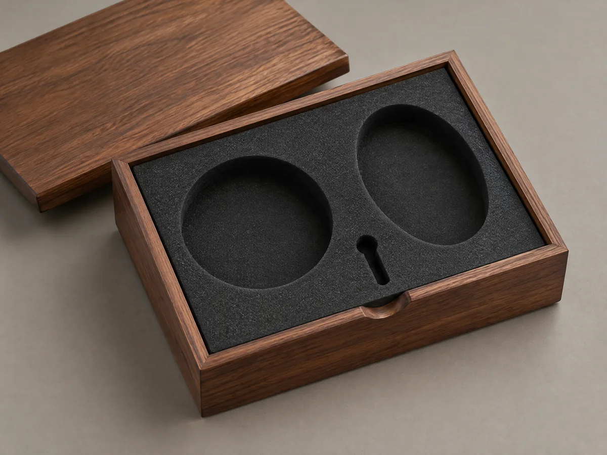Custom-fit foam cavities for varied coin program items