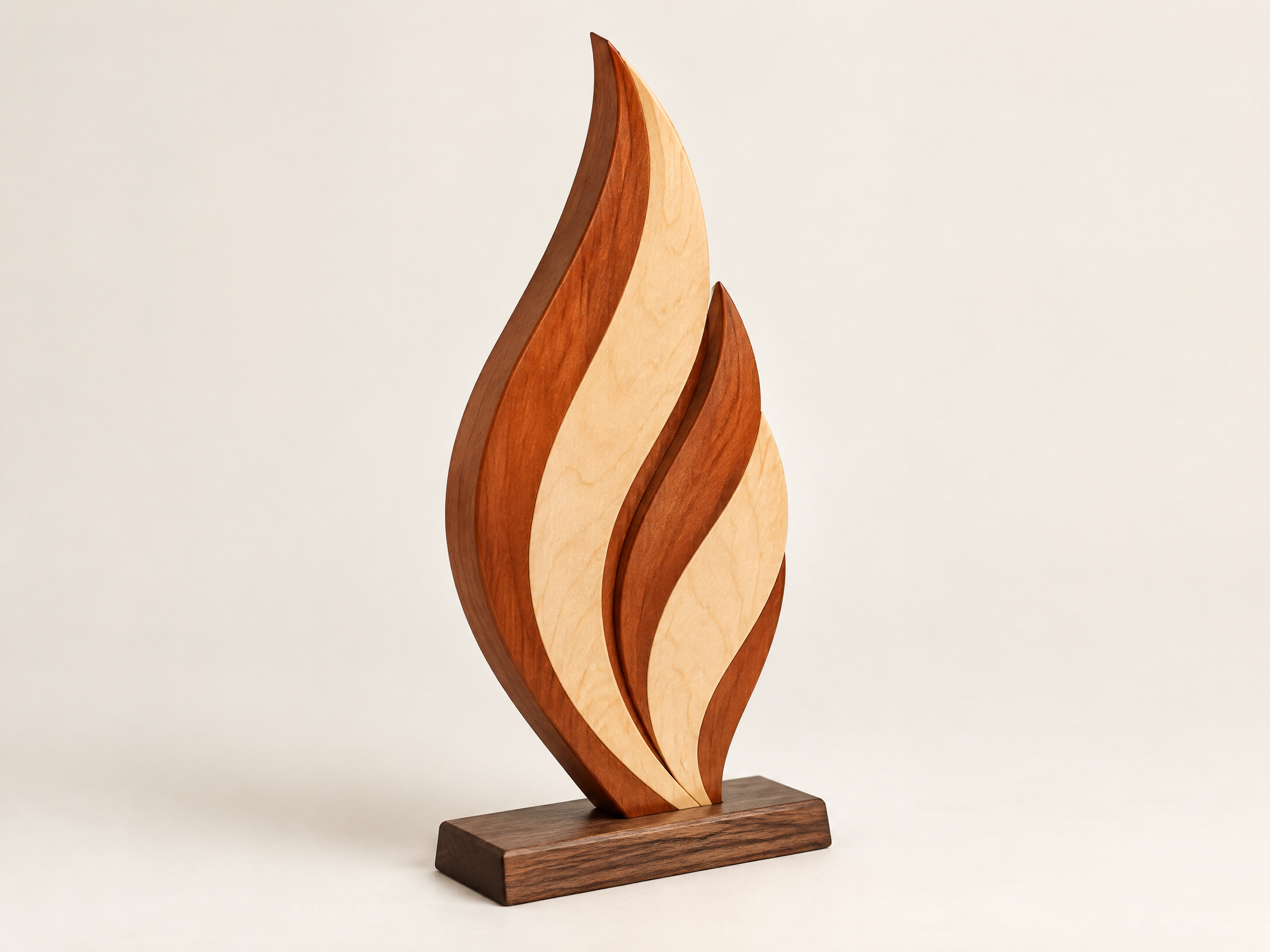 Flame wood trophy form