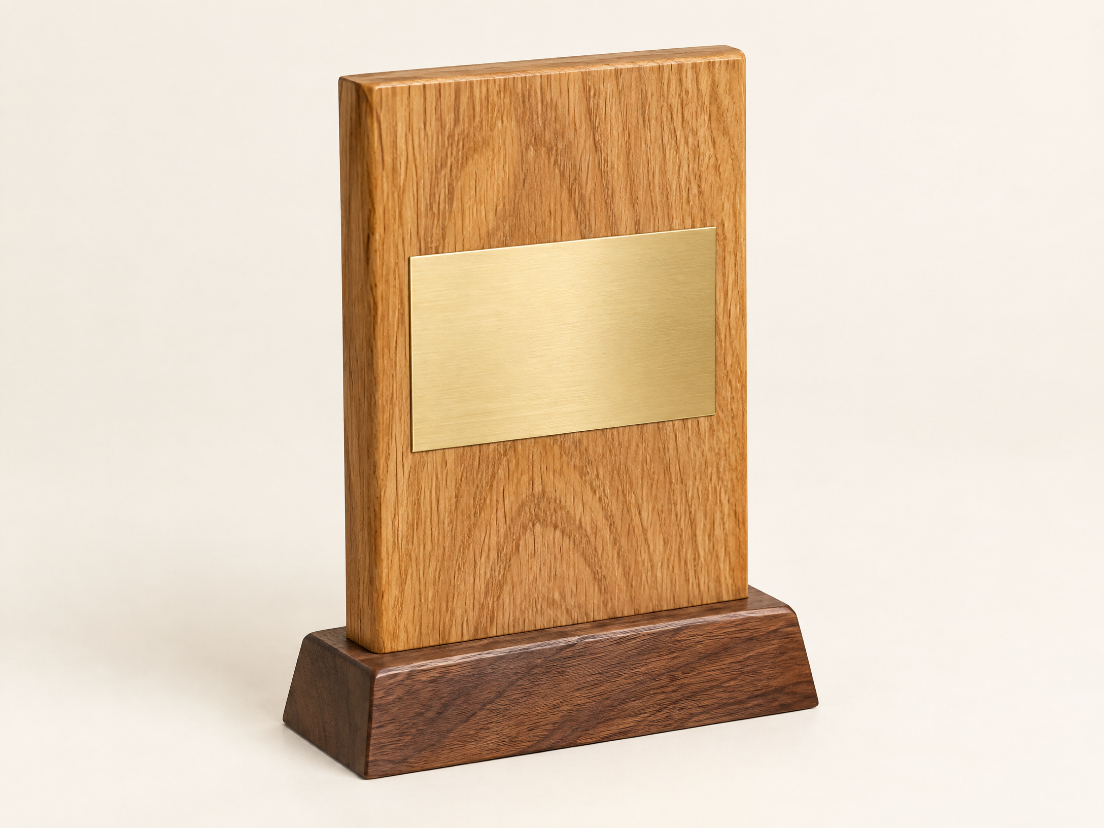 Plaque wood trophy form